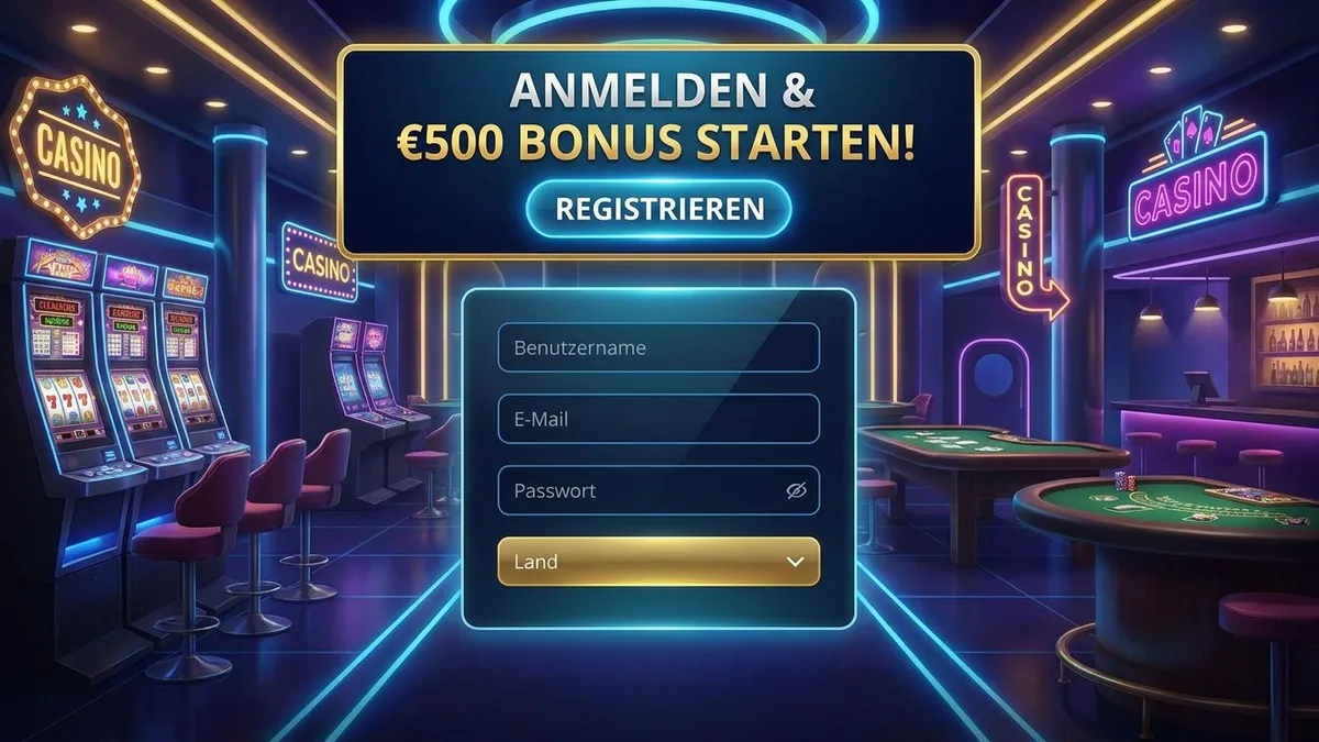 Registrierung mit Bonus